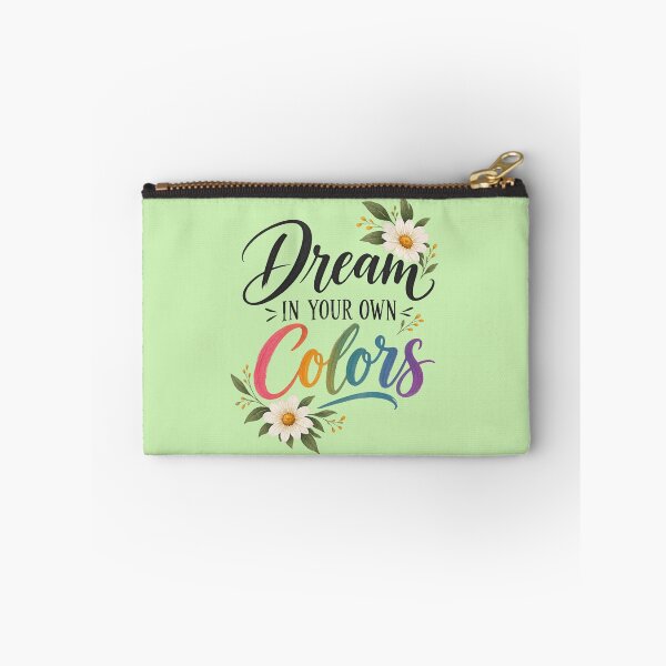 Item preview, Dream In Your Own Colors – Floral Rainbow Typography designed and sold by SeJaa.