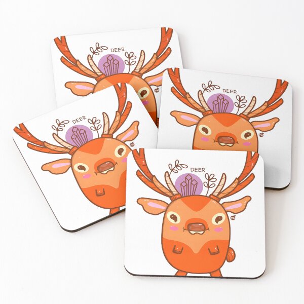 Item preview, Cute Orange Deer with Big Antlers designed and sold by NHAllen79.