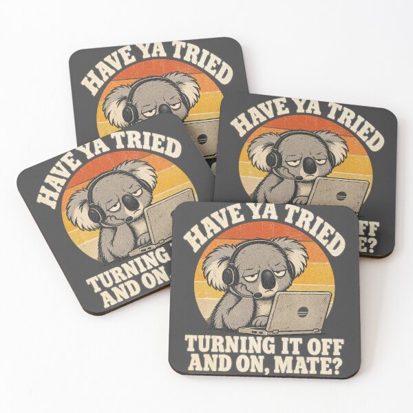 Item preview, Tech Support Humor Have Ya Tried Turning It Off And On Koala Tech Mate Tee designed and sold by Yellowriversss.