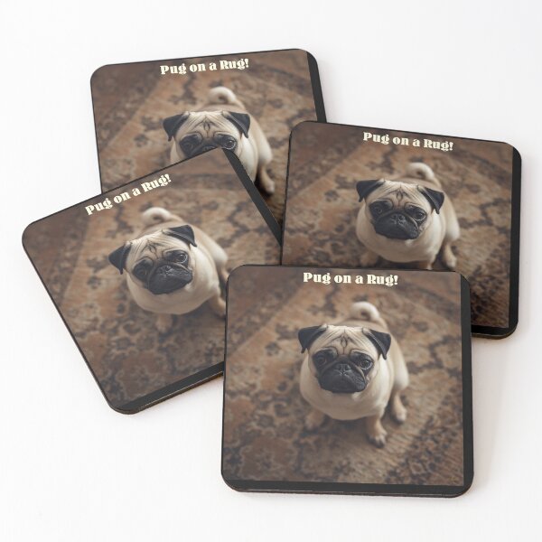 Item preview, Pug on a Rug! designed and sold by BrenBub.