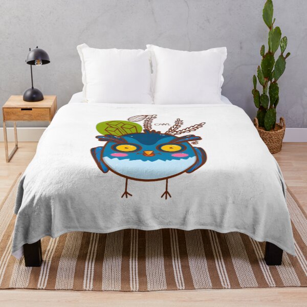 Item preview, Cute Blue Owl with Big Round Eyes designed and sold by NHAllen79.