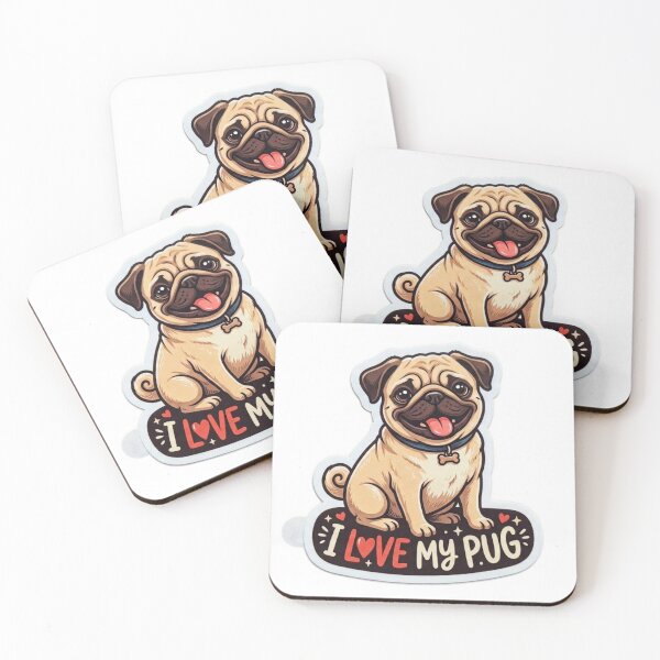 Item preview, Pug Love designed and sold by ArtfulSoules.