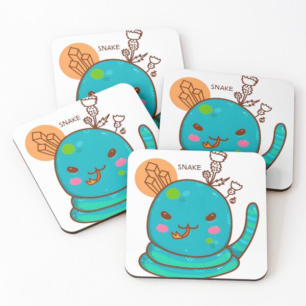 Item preview, Cute Turquoise Snake with Colorful Spots designed and sold by NHAllen79.