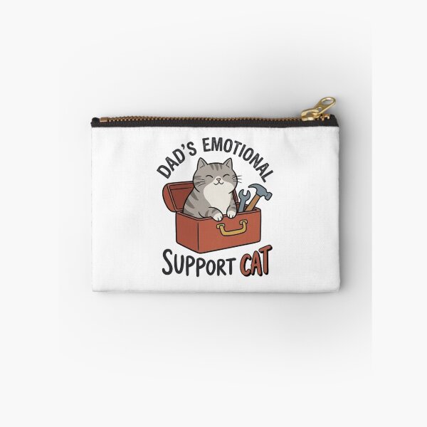 Item preview, Dad's Emotional Support Cat - Funny Gray Tabby Cat Dad designed and sold by LuloCreative.