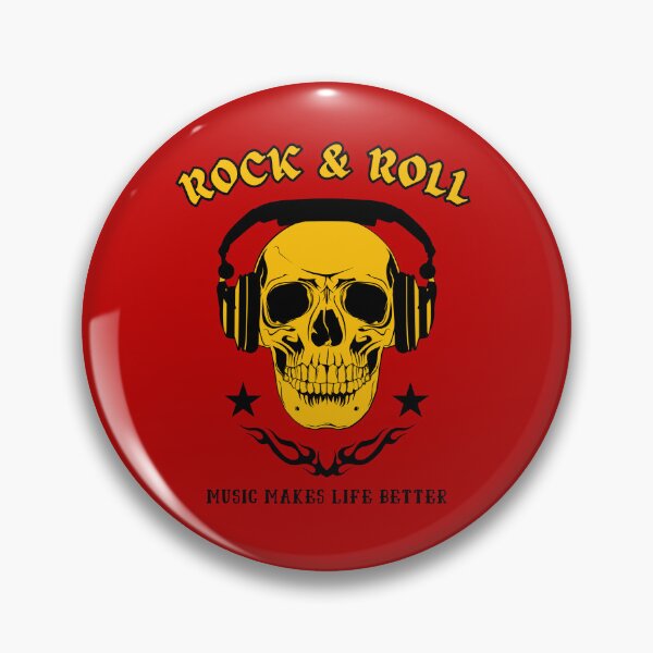 Item preview, Rock and Roll Skull Celebrating the Music That Makes Life Better designed and sold by CHANCHANAI.