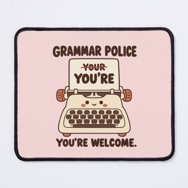 Item preview, Grammar Police Typewriter – Cheeky Proofreader Appreciation Gift designed and sold by Im-Ara.