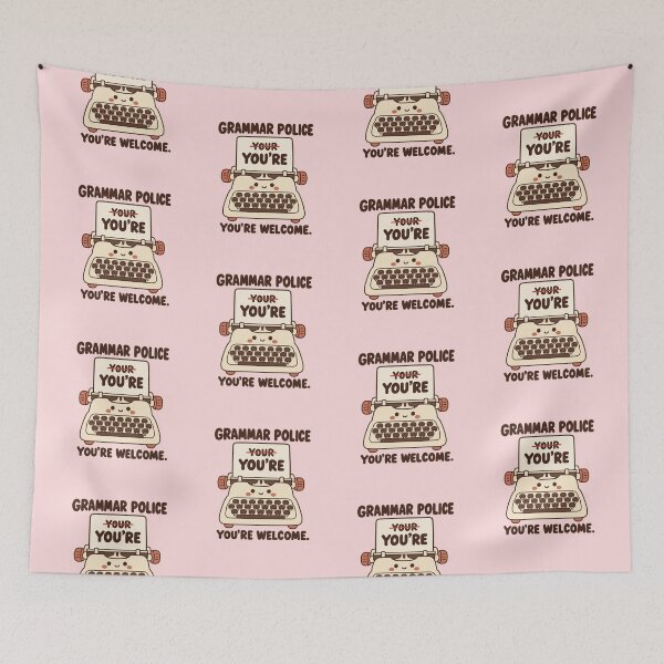 Item preview, Grammar Police Typewriter – Cheeky Proofreader Appreciation Gift designed and sold by Im-Ara.