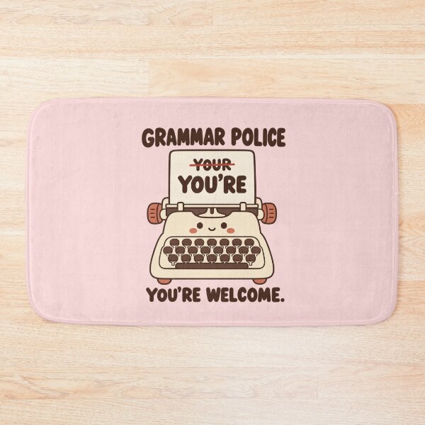 Item preview, Grammar Police Typewriter – Cheeky Proofreader Appreciation Gift designed and sold by Im-Ara.