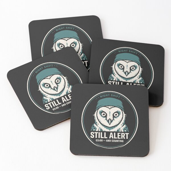 Item preview, Still Alert Night Shift Owl designed and sold by SplashTastic.