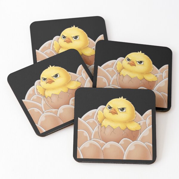 Item preview, Grumpy Chick Hatching from an Egg designed and sold by Nature's Chibis.
