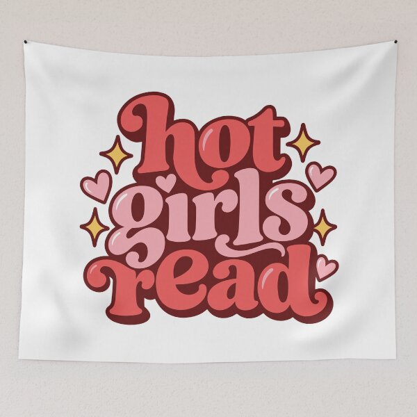 Item preview, Hot Girls Read Books Girly Book Lover Aesthetic designed and sold by FemmePod.