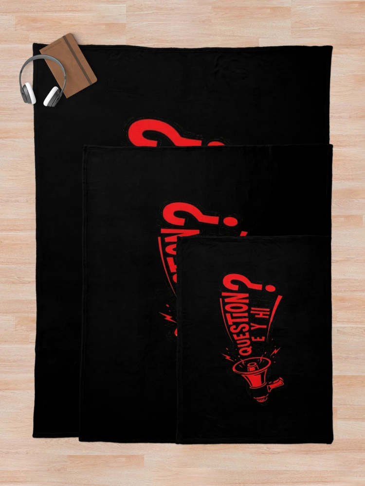 Thumbnail 5 of 6, Throw Blanket, Question Everything designed and sold by Monem-RASH.
