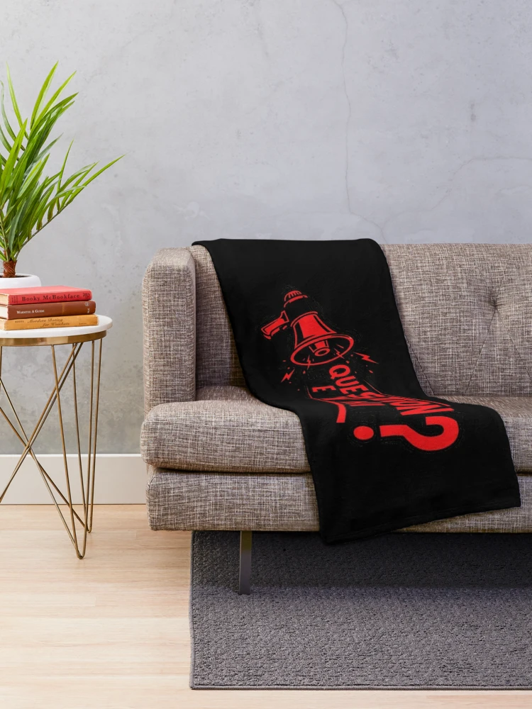 Thumbnail 2 of 6, Throw Blanket, Question Everything designed and sold by Monem-RASH.
