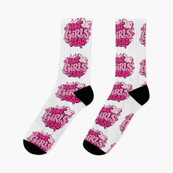 Item preview, Hot Girls Read Books Pink Book Lover Typography designed and sold by FemmePod.