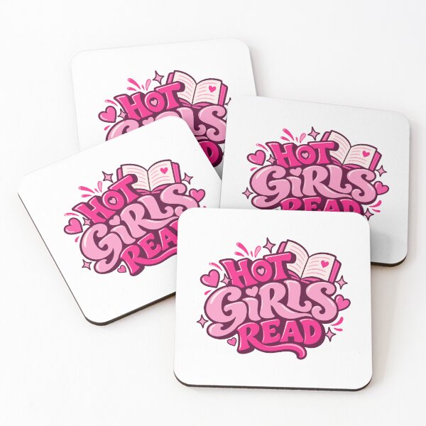 Item preview, Hot Girls Read Books Pink Book Lover Typography designed and sold by FemmePod.