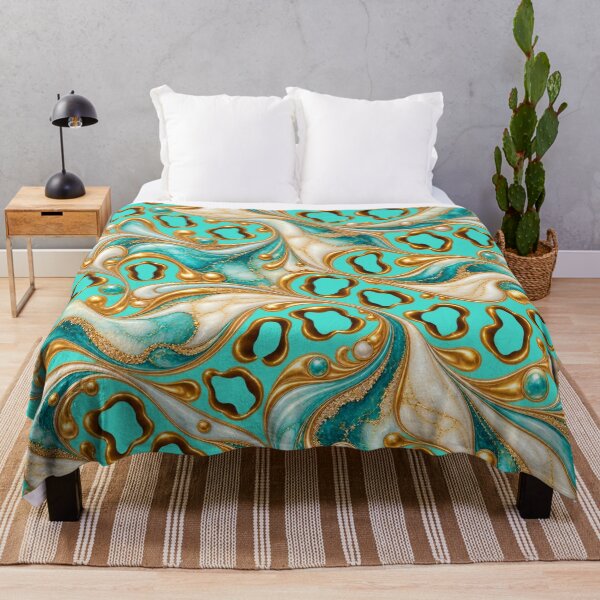 Item preview, Aquamarine Wild Luxe – Leopard and Gold Marble designed and sold by annenambiro.