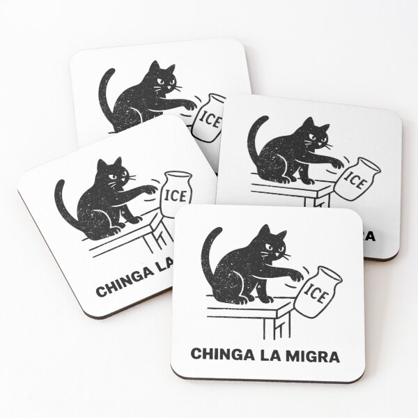 Item preview, Chinga La Migra Pro Immigration Human Rights Abolish Ice Cat designed and sold by cazares-letisha.