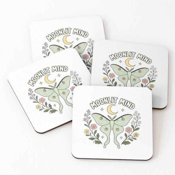 Item preview, Moonlit Mind Luna Moth Sticker - Dark Academia Celestial Moth	 designed and sold by LearnFunStore.