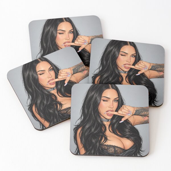 Item preview, Megan Fox with her finger in her mouth (fan art) designed and sold by PopCultureAndStuff.