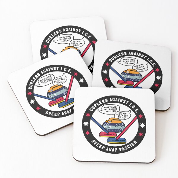 Item preview, Curlers Against Ice Sweep Away Fascism designed and sold by cazares-letisha.