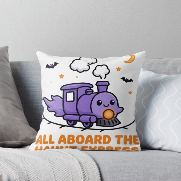 Item preview, All Aboard The Haunt Express Cute Ghost Train Halloween Tee designed and sold by A Light Worker.