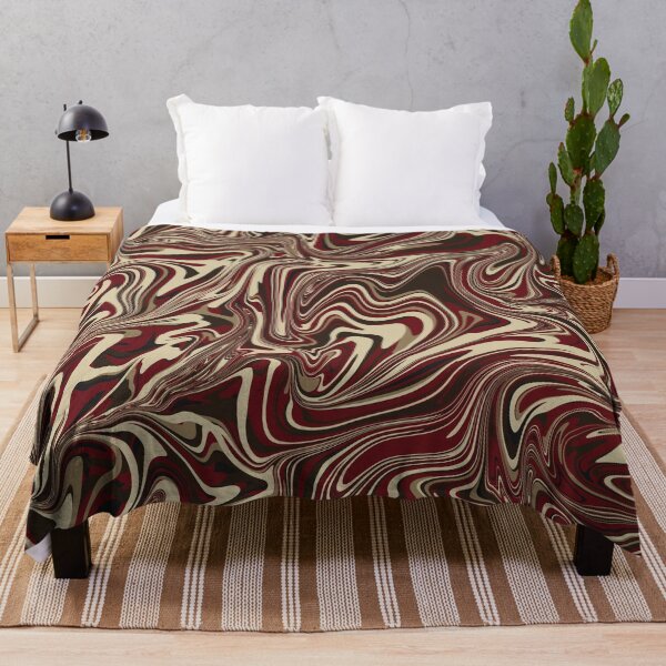 Item preview, Bold Waves Oxblood Marbled Swirl designed and sold by footnotes-club.
