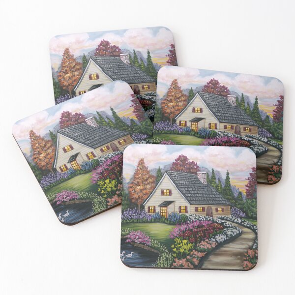 Item preview, Peaceful Country Cottage Garden Landscape For Nature Lovers designed and sold by HadrianHollow.
