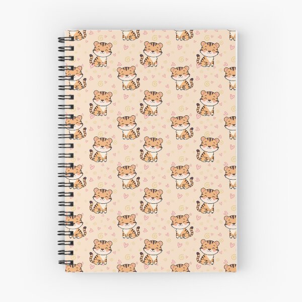 Item preview, Cute Baby Tiger Seamless Pattern With Hearts designed and sold by prapapon.