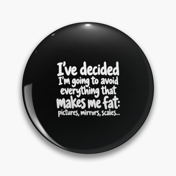 Item preview, I've Decided to Avoid Pictures, Mirrors and Scales – Funny Hand Lettered Quote designed and sold by NicheMuse Studio.