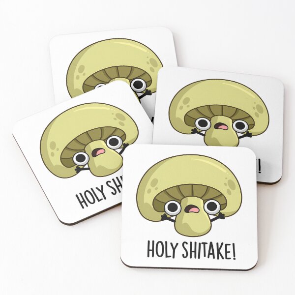 Item preview, Holy Shitake Funny Mushroom Puns designed and sold by read-jetta.