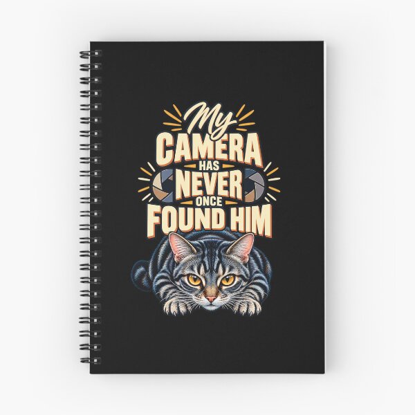 Item preview, My Camera Has Never Once Found Him | Sneaky Tabby Cat Art designed and sold by NicheMuse Studio.