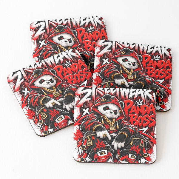 Item preview, Streetwear Panda Boss Urban Graffiti Art designed and sold by BAAKSHOP.