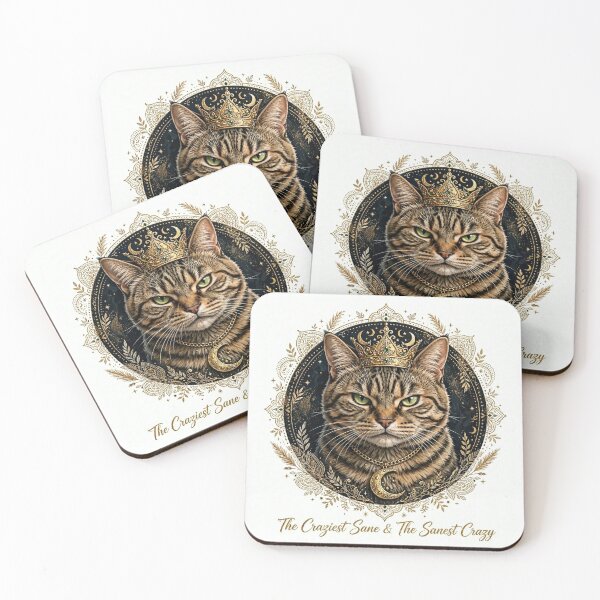 Item preview, Tabby Cat Golden King Crown - Vintage Royalty designed and sold by Ahmadhamroush.