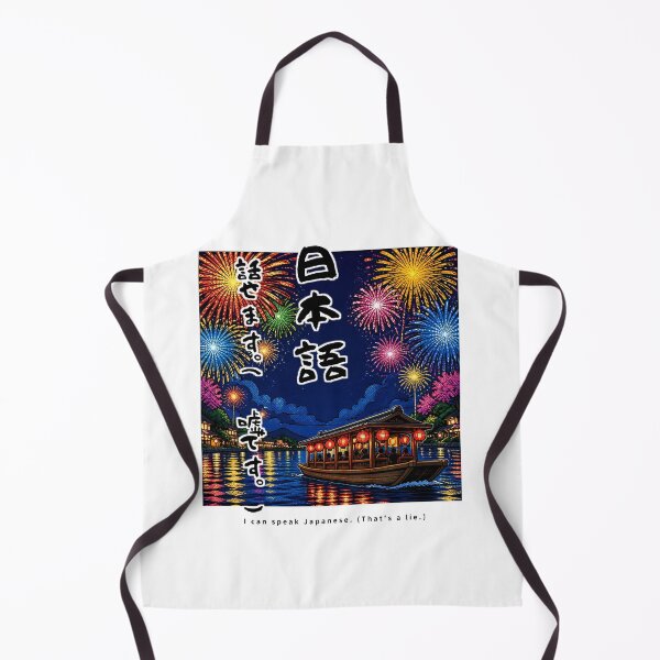 Item preview, Nihongo Hanasemasu - I Can Speak Japanese (Lie) | Pop Art Fireworks | Japanese Design designed and sold by JapanMemoir.