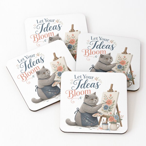Item preview, British Shorthair Cat – Let Your Ideas Bloom designed and sold by PurrBloom Studio.