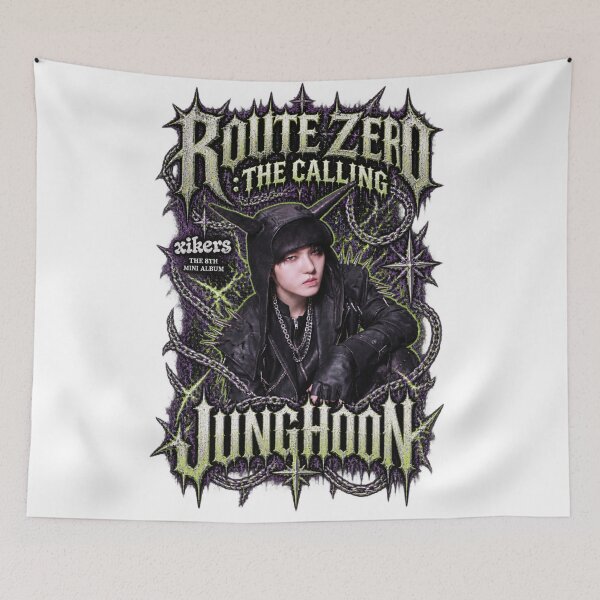 Item preview, Xikers Junghoon The Calling Dark Metal Portrait designed and sold by Valeree Store.
