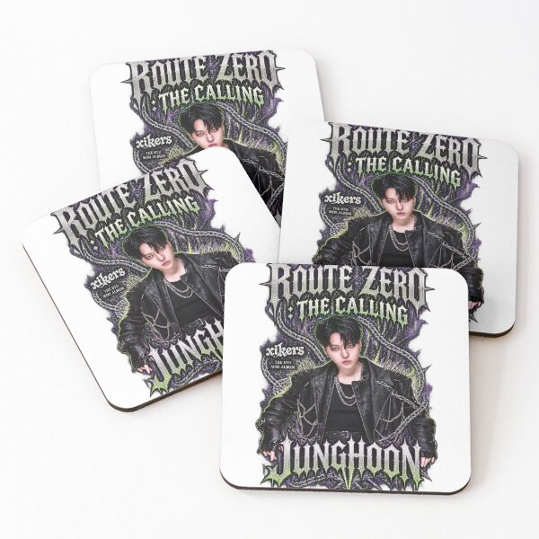 Item preview, Junghoon Xikers Route Zero Grunge Spike Typography designed and sold by Valeree Store.