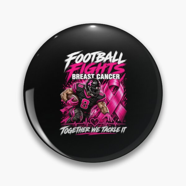 Item preview, Football Fights Breast Cancer Pink Ribbon Player designed and sold by NicheMuse Studio.