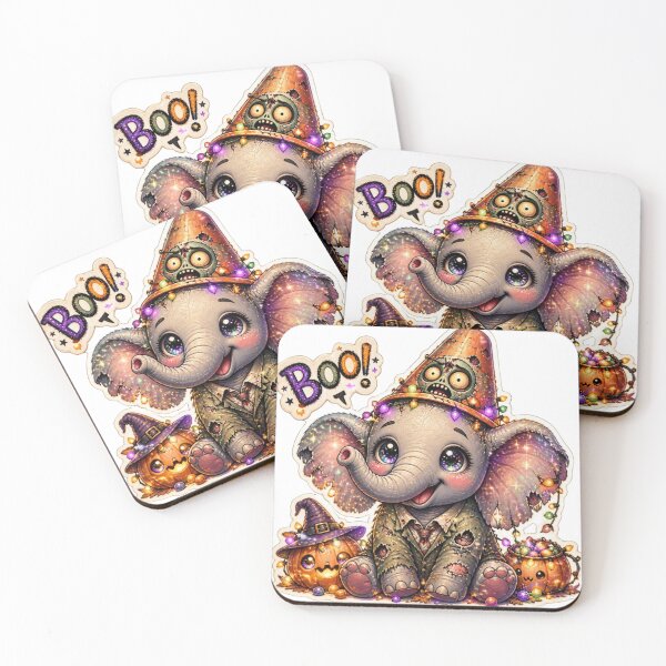 Item preview, Cute Zombie Elephant Halloween Boo Undead Pumpkin Costume designed and sold by BonnieGlam13.