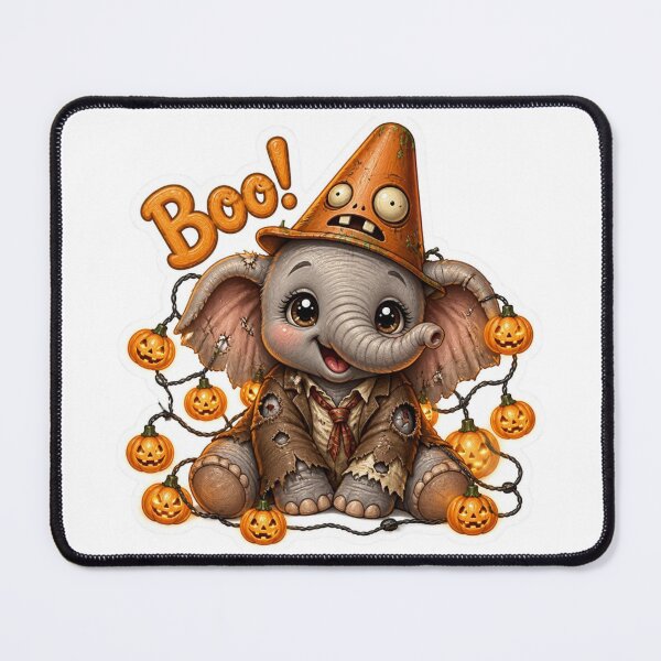 Item preview, Cute Zombie Elephant Halloween Boo Undead Pumpkin Lights Costume designed and sold by BonnieGlam13.