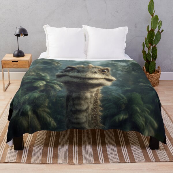 Item preview, Cute Smiling Dinosaur in Prehistoric Jungle designed and sold by AJ Lab.