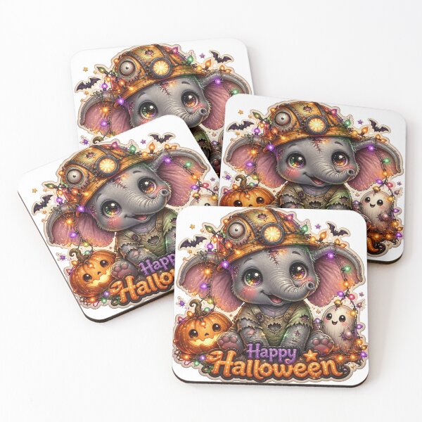 Item preview, Cute Zombie Elephant Miner Happy Halloween Ghost Pumpkin Costume designed and sold by BonnieGlam13.