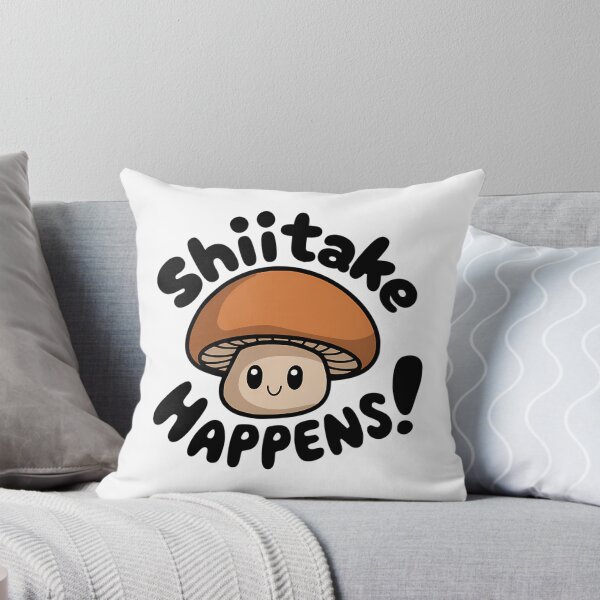 Item preview, Shiitake Happens Cute Mushroom Pun designed and sold by read-jetta.