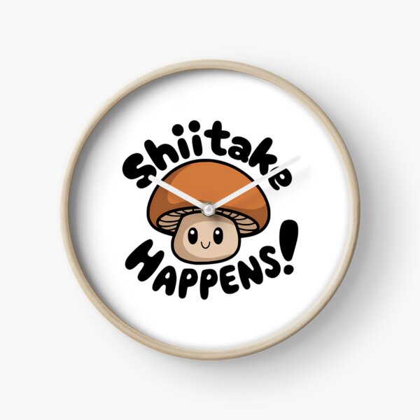 Item preview, Shiitake Happens Cute Mushroom Pun designed and sold by read-jetta.