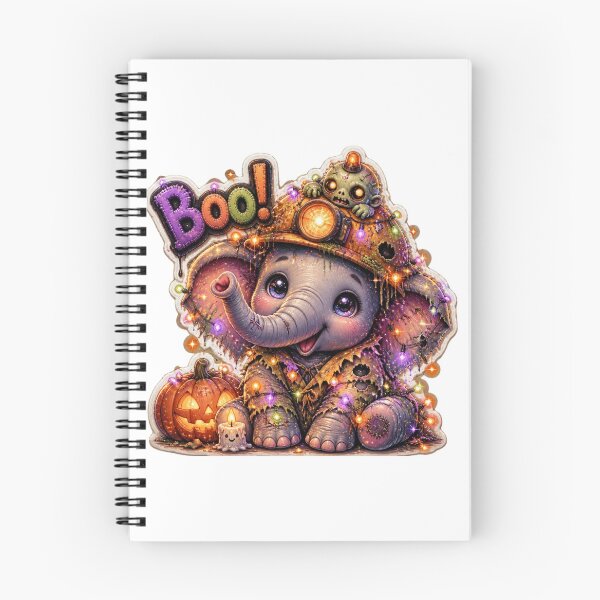 Item preview, Cute Zombie Elephant Miner Halloween Boo Undead Pumpkin Costume designed and sold by BonnieGlam13.