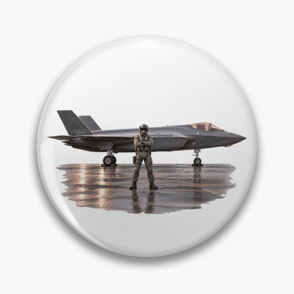 Item preview, Fighter Jet and Pilot on Tarmac - Patriotic Series designed and sold by Mission Ready.