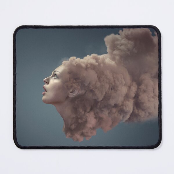 Item preview, Woman Profile Dissolving Into Pink Cloud Smoke designed and sold by Vizerskaya.