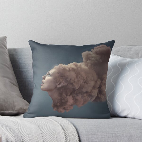 Item preview, Woman Profile Dissolving Into Pink Cloud Smoke designed and sold by Vizerskaya.