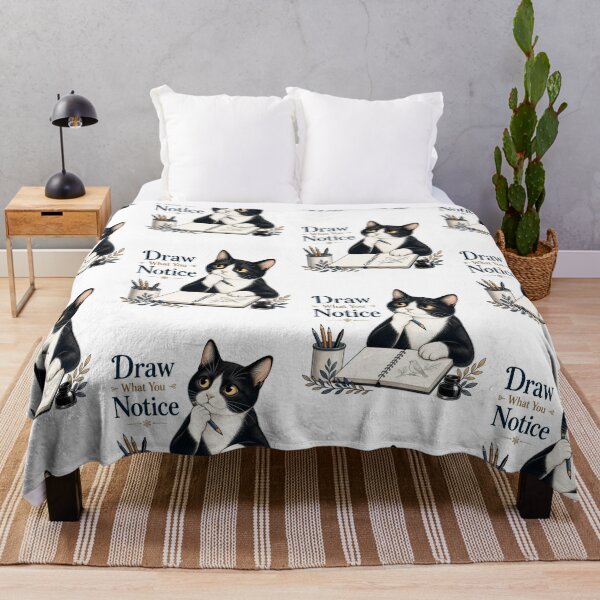 Item preview, Tuxedo Cat – Draw What You Notice designed and sold by PurrBloom Studio.