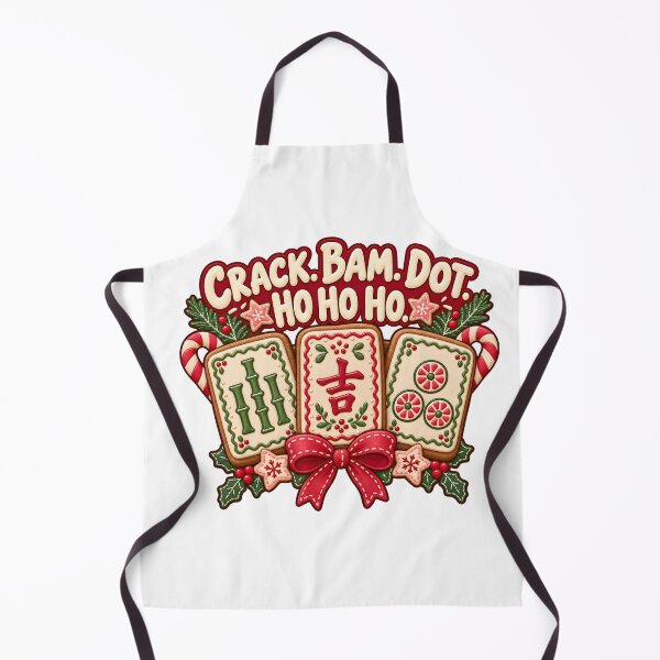 Item preview, Diseño de galletas navideñas Mahjong - Crack Bam Dot Ho Ho Ho designed and sold by TeeVex.